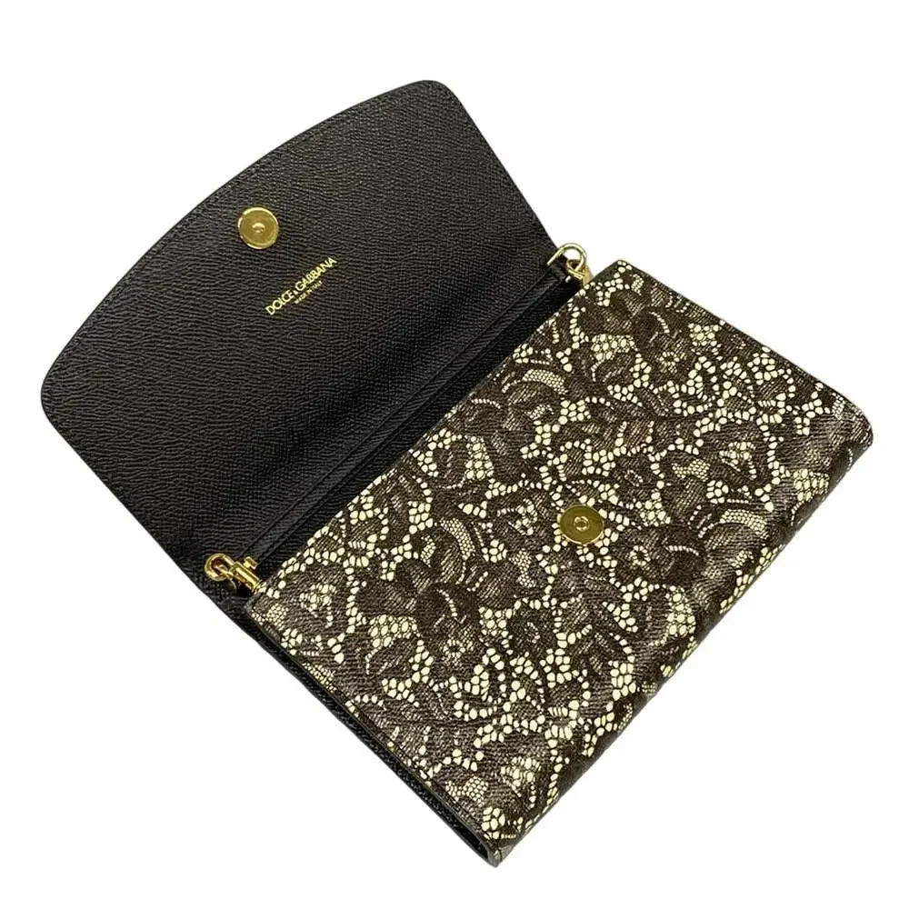 Dolce & Gabbana DOLCE&GABBANA Other Style Wallet Black Cream
